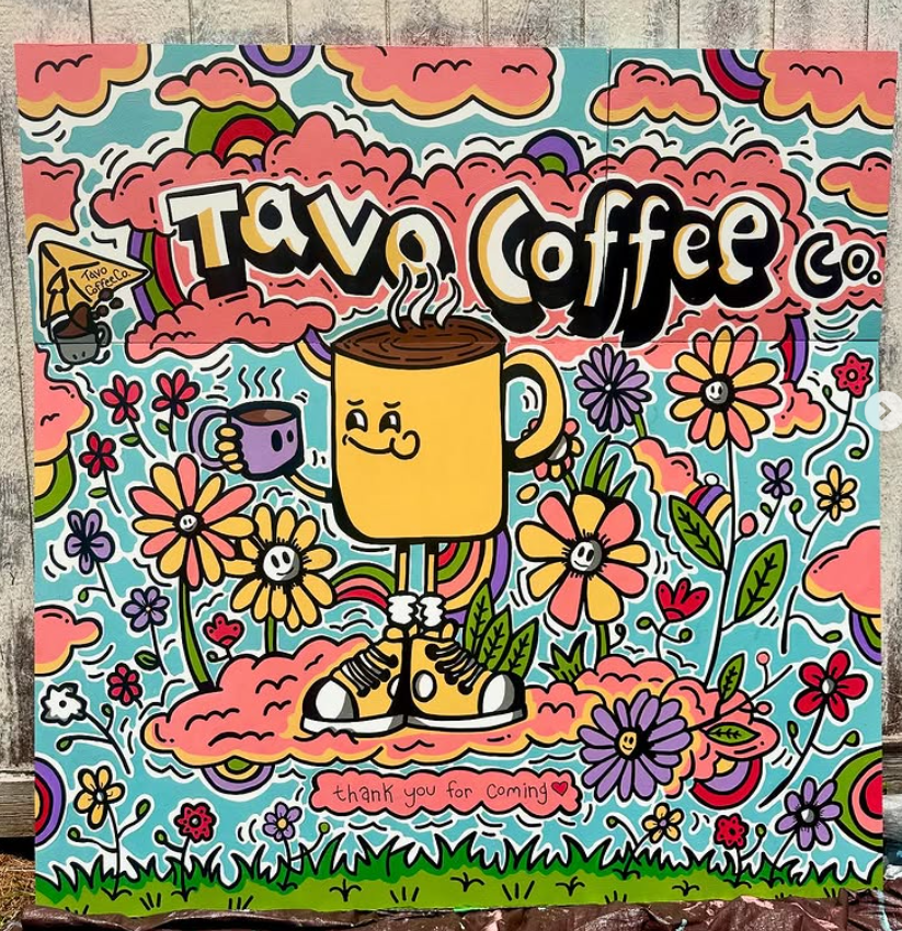 tavo coffee portable mural