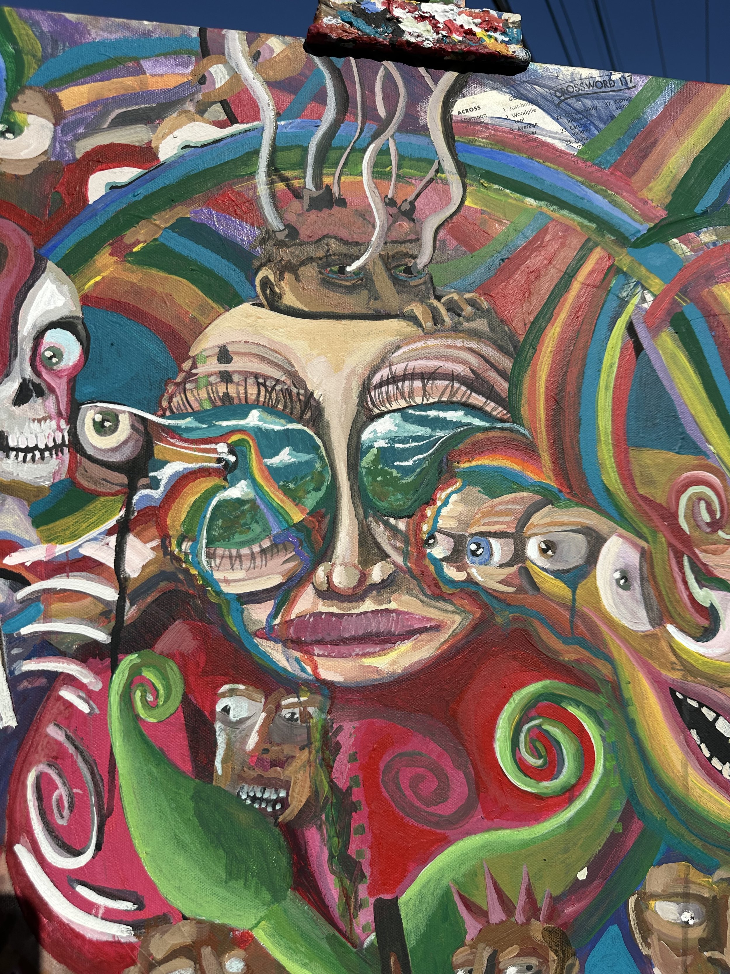 self portrait close up